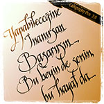 Kaligrafi yazı